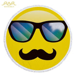 Funny Emoji Beach Towel