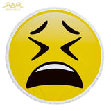 Funny Emoji Beach Towel
