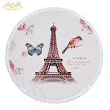 Paris Eiffel Beach Towel
