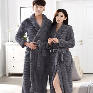 Lovers Thick Warm Shower Robe