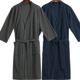 Men Waffle Shower Robe