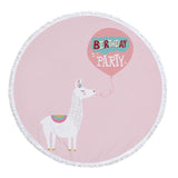llama Unicorn Beach Towel