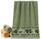 Black ink bamboo jacquard Face towel