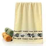 Black ink bamboo jacquard Face towel