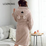 Winter Cute Warm Shower Robe