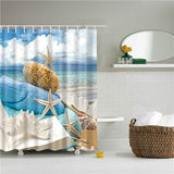 Seaside Scenic Beach Shower Curtain