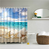 Seaside Scenic Beach Shower Curtain