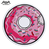 Donut Pizza Beach Towel