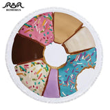 Donut Pizza Beach Towel