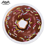 Donut Pizza Beach Towel