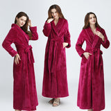 Women Men Extra Long Shower Robe