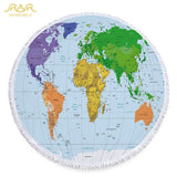 World Map Beach Towel