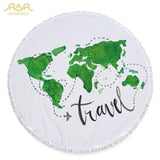 World Map Beach Towel