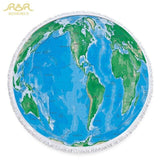 World Map Beach Towel