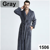 Extra Long Dobby Coral Shower Robe