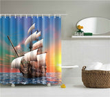 Decorative Oil Painting Shower Curtain