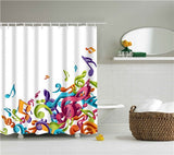 Geometric Floral Stone Shower Curtain