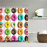 Geometric Floral Stone Shower Curtain