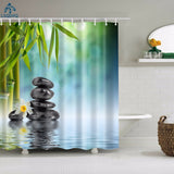 Modern Landscape Shower Curtain
