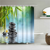 Modern Landscape Shower Curtain
