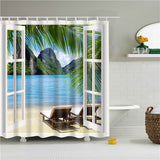 Modern Landscape Shower Curtain