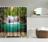 Modern Landscape Shower Curtain