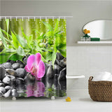 Modern Landscape Shower Curtain