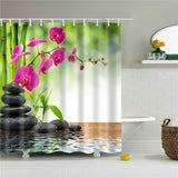 Modern Landscape Shower Curtain