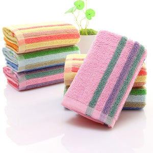 Cotton Colorful Striped Face Towels