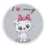 Husky Dog Beach Towel