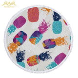 Colorful Pineapple Tropical Beach Towel