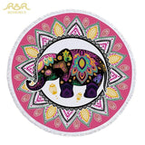 Mandala Elephant Beach Towel
