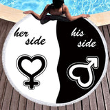 Pattern His and Her Beach Towel