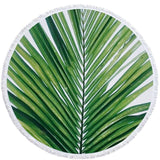 Tropical Leaves Beach Towel