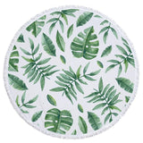 Tropical Leaves Beach Towel