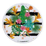 Green Leaves Beach Towel