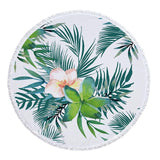 Green Leaves Beach Towel