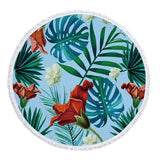 Green Leaves Beach Towel