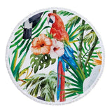 Green Leaves Beach Towel