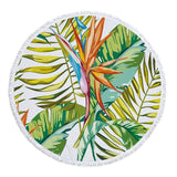 Green Leaves Beach Towel