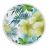 Green Leaves Beach Towel