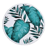 Green Leaves Beach Towel