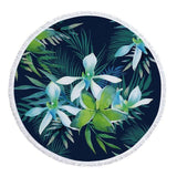 Green Leaves Beach Towel