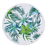 Green Leaves Beach Towel