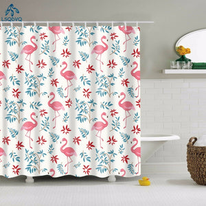 Lovely Animals Pink Flamingo Shower Curtain