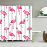 Lovely Animals Pink Flamingo Shower Curtain