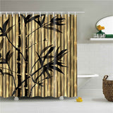 Floral Bamboo Dandelion Shower Curtain