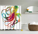 Elephant Octopus Shower Curtain