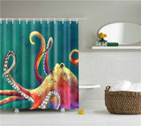 Elephant Octopus Shower Curtain