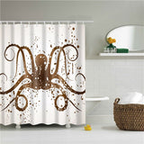 Elephant Octopus Shower Curtain